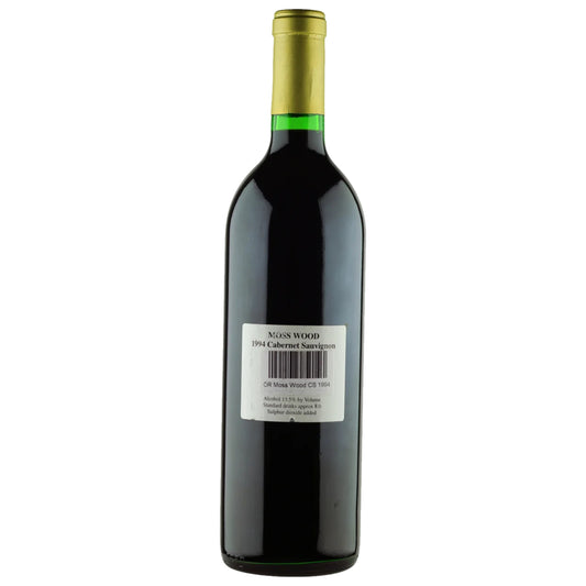 1994 Moss Wood Cabernet Sauvignon back label