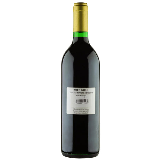 1995 Moss Wood Cabernet Sauvignon back label