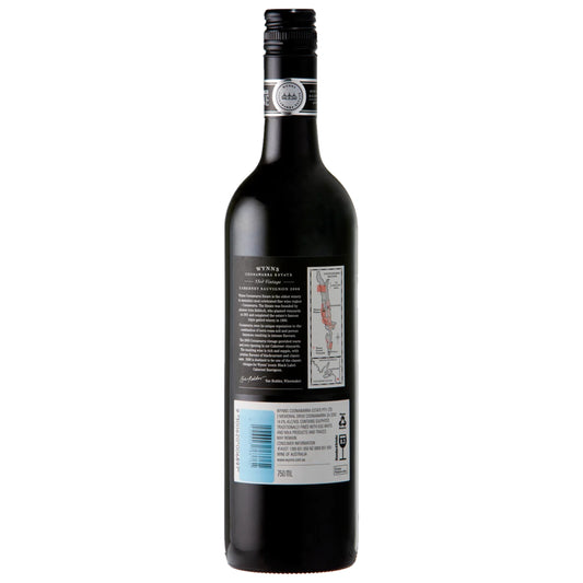 2008 Wynns Black Label Cabernet Sauvignon back label