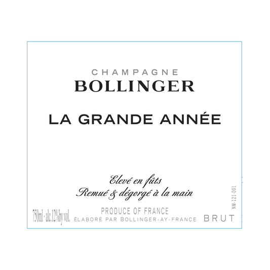 2014 Bollinger La Grande Annee Magnum front label