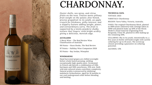 Yarra Yering 2023 Chardonnay Info