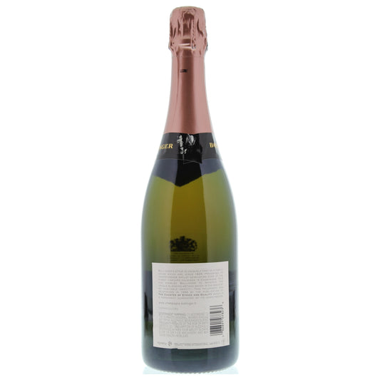 NV Bollinger Rose back label