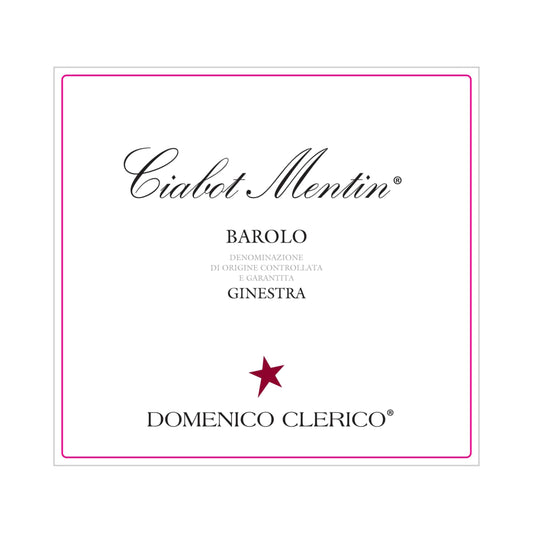 2018 Domenico Clerico Barolo 'Ciabot Mentin' front label