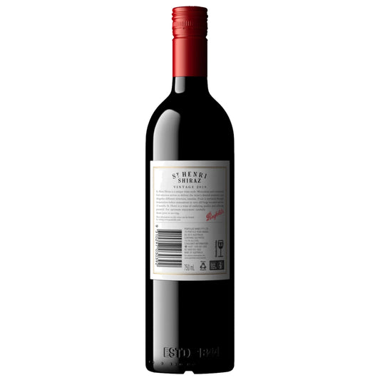 2019 Penfolds St Henri Shiraz back label