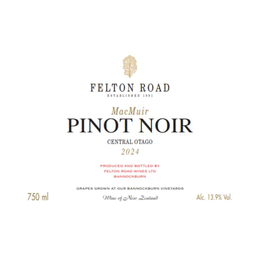 2024 Felton Road MacMuir Pinot Noir front label