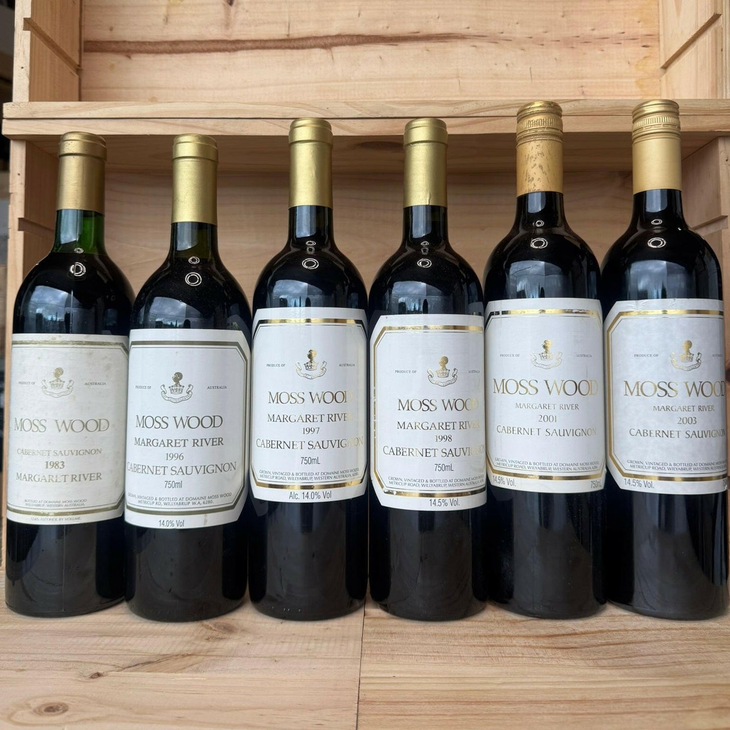 Moss Wood Cabernet Vintage Vertical - 1983 | 1996 | 1997 | 1998 | 2001 | 2003