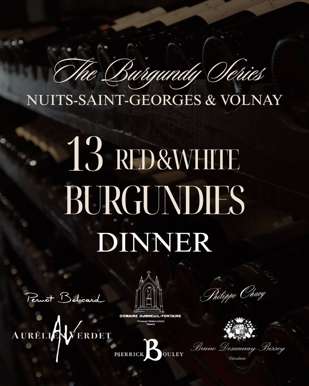 Nuits-Saint-Georges & Volnay Dinner | Sun Jan 25
