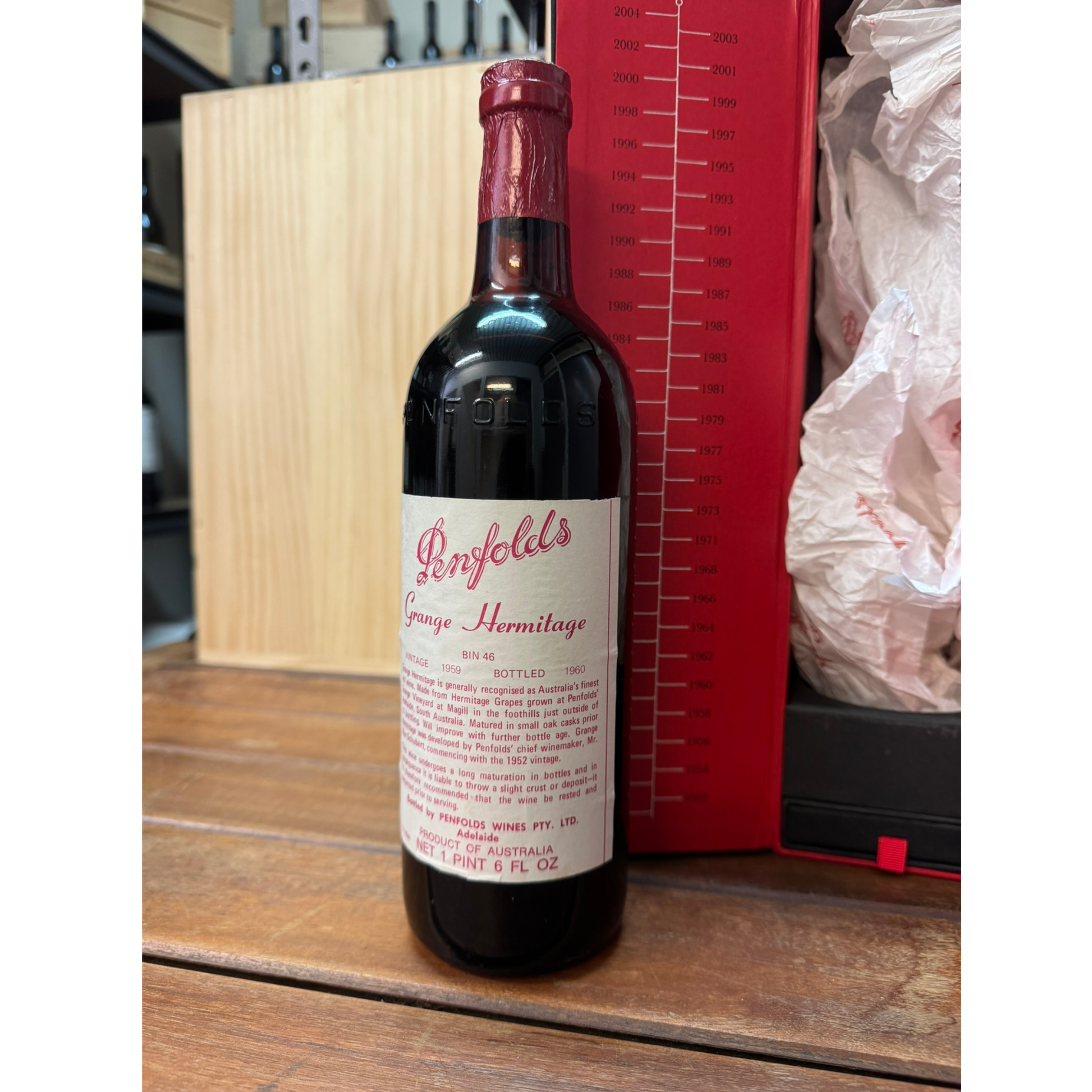1959 Penfolds Grange Hermitage Bin 46 Shiraz Hidden Grange