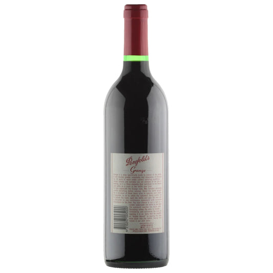 1995 Penfolds Grange Shiraz back label