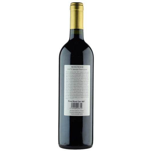1997 Moss Wood Cabernet Sauvignon back label