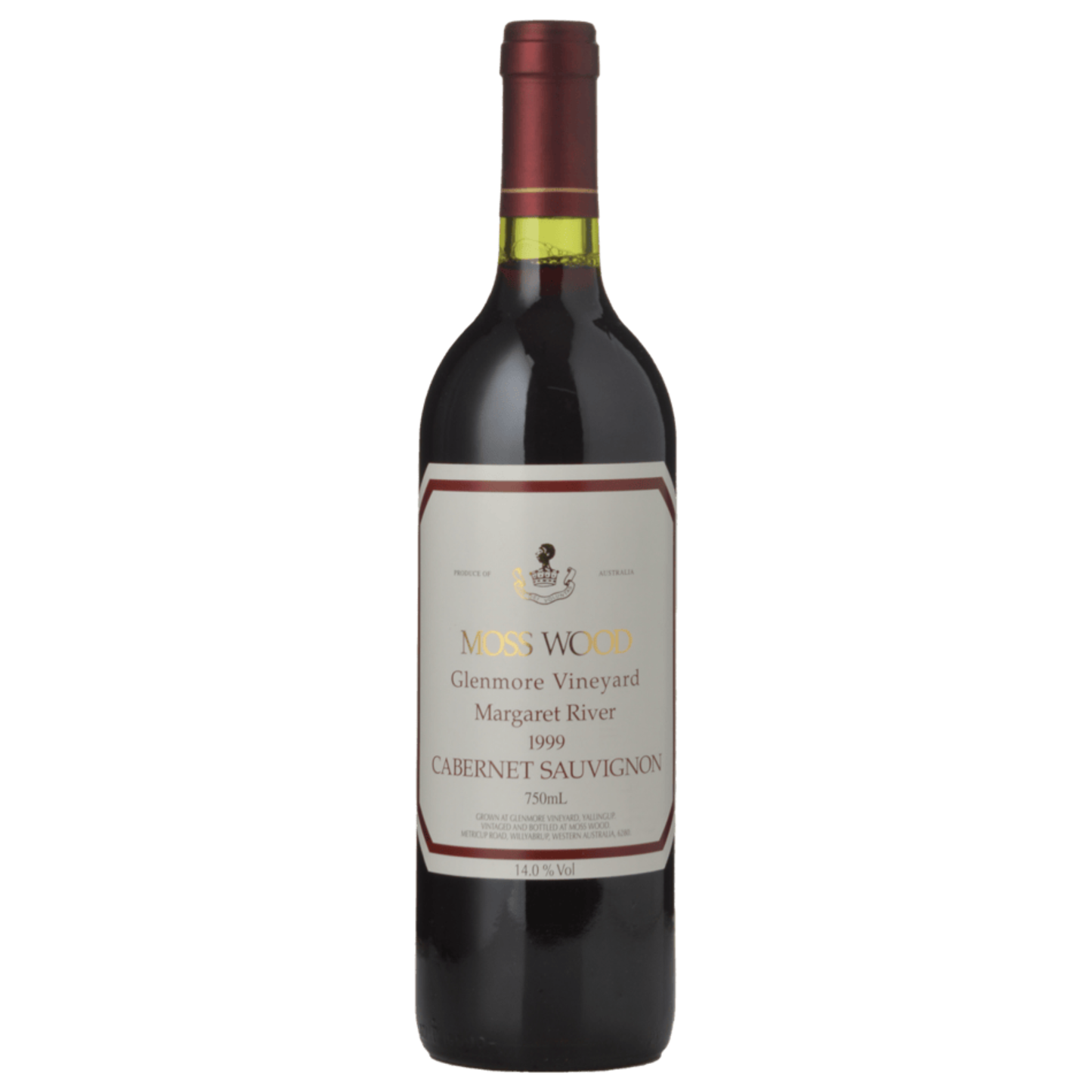 1999 Moss Wood Glenmore Vineyard Cabernet Sauvignon