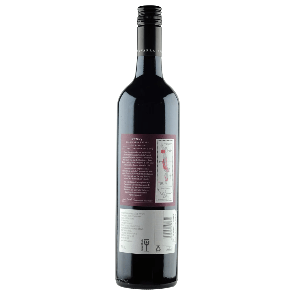 2004 Wynns Coonawarra Estate John Riddoch (Limited Release) Cabernet Sauvignon