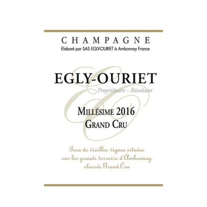 2016 Egly-Ouriet Grand Cru Millesime Champagne