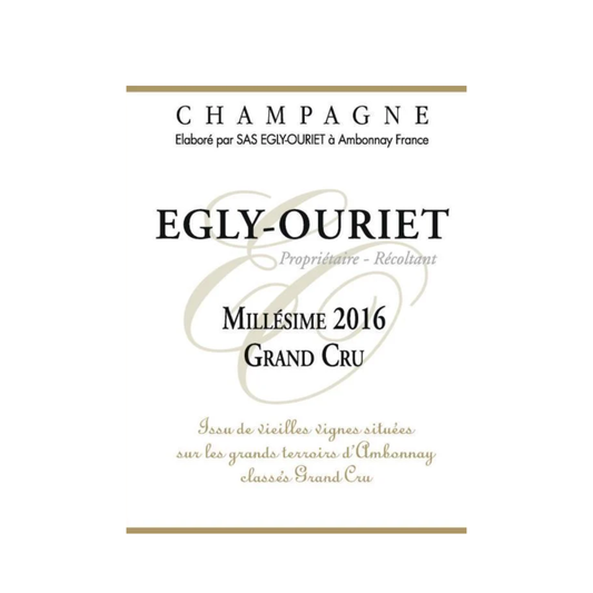 2016 Egly-Ouriet Grand Cru Millesime Champagne