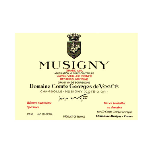 2021 Comte Georges de Vogue Musigny Grand Cru front label