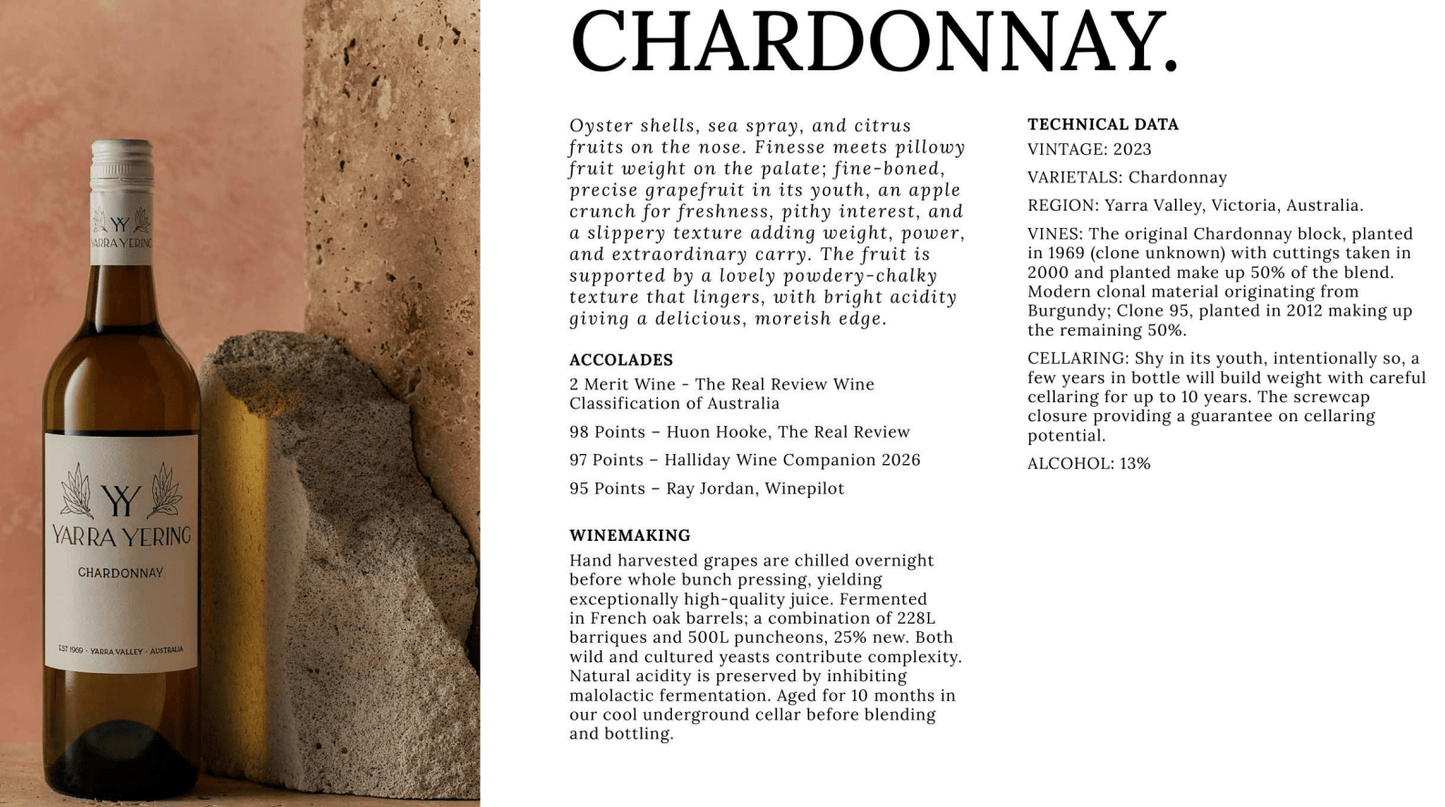 Yarra Yering 2023 Chardonnay Info