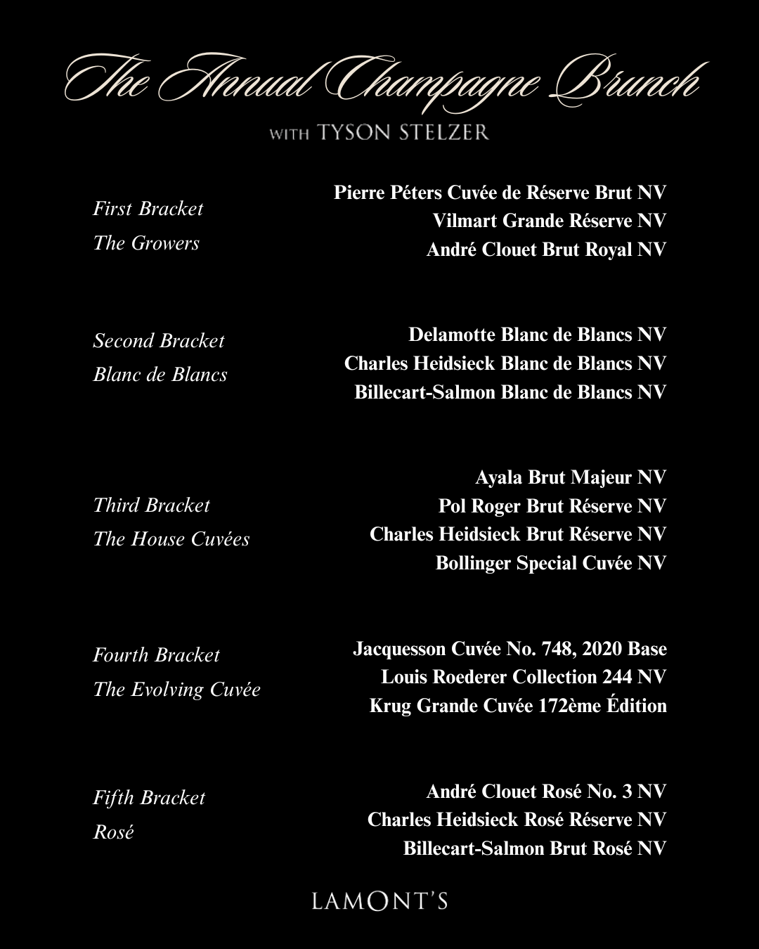 The Annual Champagne Brunch | Sun Nov 22