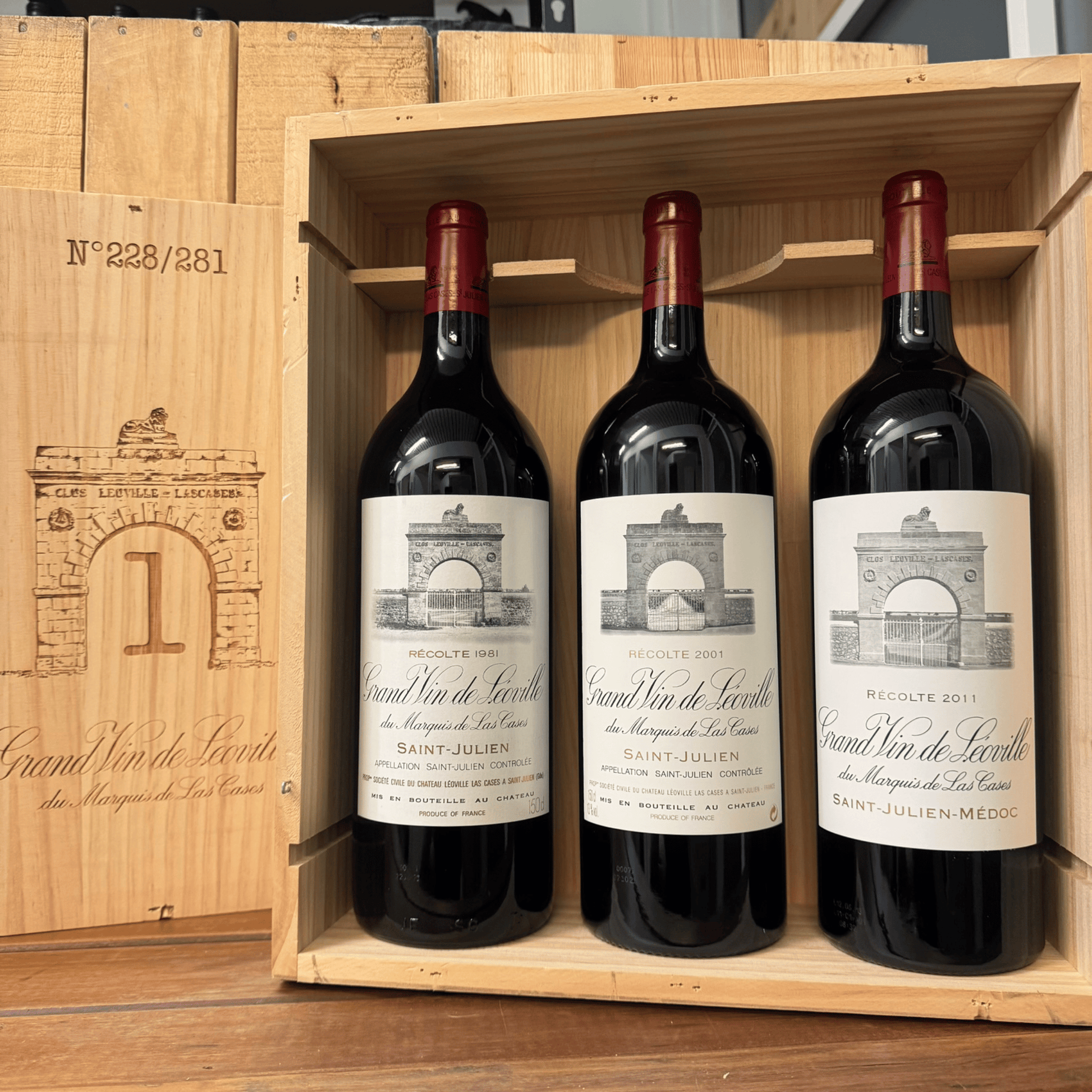 1981, 2001 & 2011 Chateau Leoville Las Cases 'Grand Vin de 1981, 2001 & 2011 Chateau Leoville Las Cases 'Grand Vin de