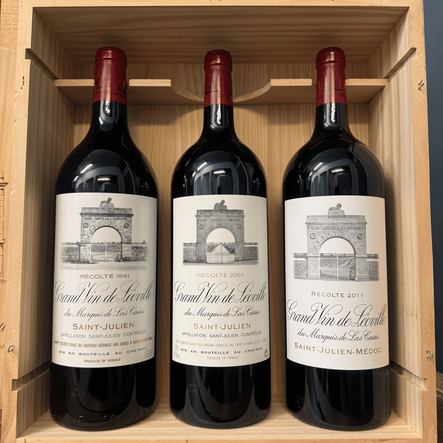 1981, 2001 & 2011 Chateau Leoville Las Cases ‘Grand Vin de Leoville’ St-Julien Magnum Collection