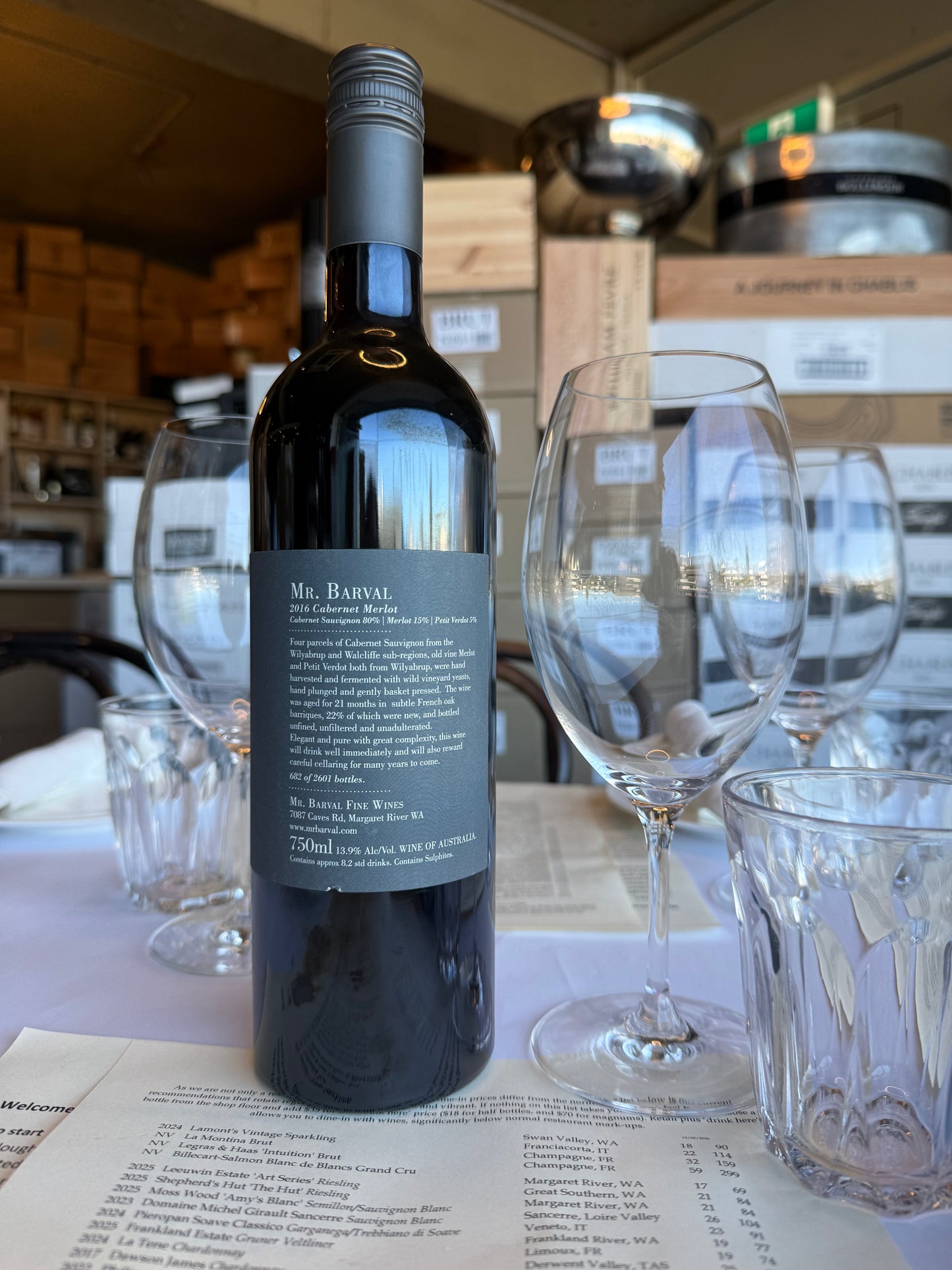 2016 Mr Barval Cabernet Merlot