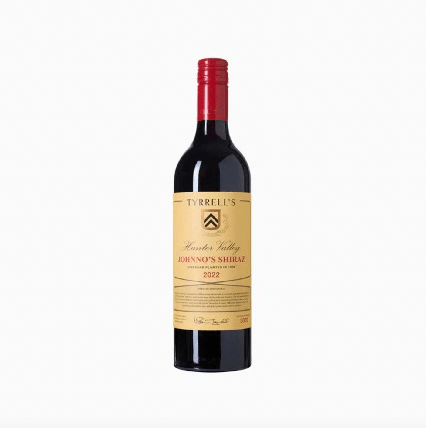 2022 Tyrrells Jonnos Shiraz Hunter Valley Shiraz