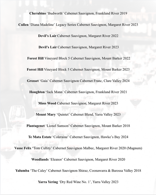 The Annual Cabernet Classic | Mon June 1
