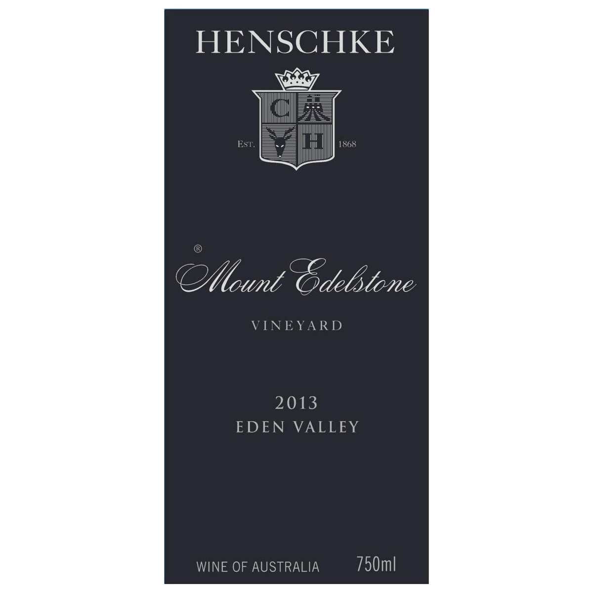 2013 Henschke 'Mount Edelstone' Shiraz - Museum Release front label