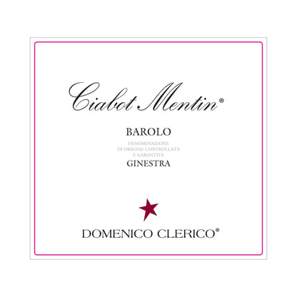 2018 Domenico Clerico Barolo 'Ciabot Mentin' front label