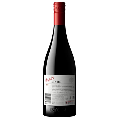 2024 Penfolds Bin 21 Grenache back label