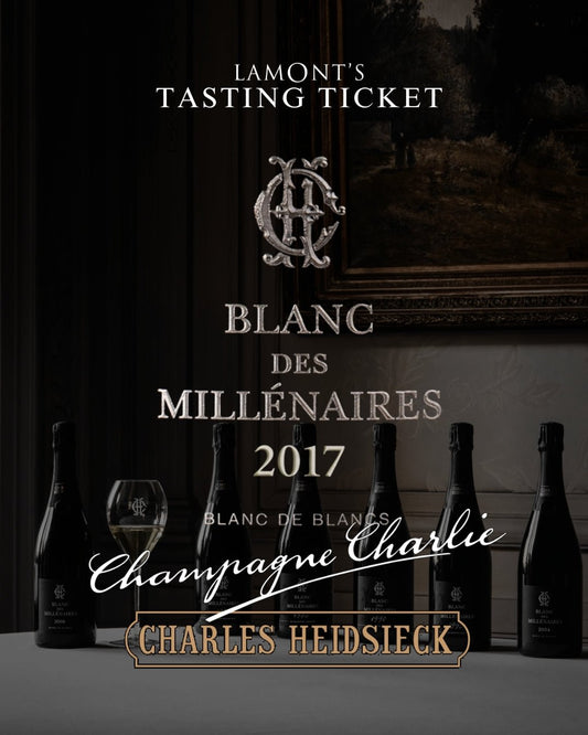 Charles Heidsieck Official Australian Launch Dinner: Blanc des Millénaires 2017 & Champagne Charlie 2020 | Tues March 17