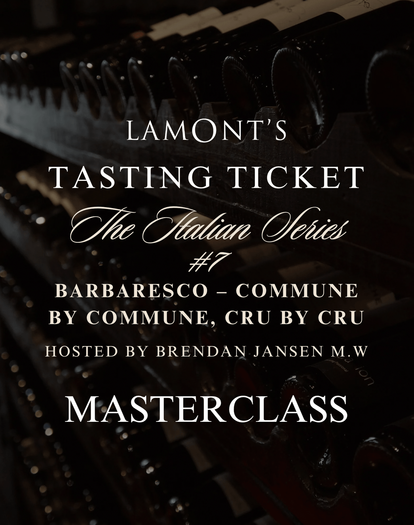 Italian Series 7: Barbaresco Masterclass