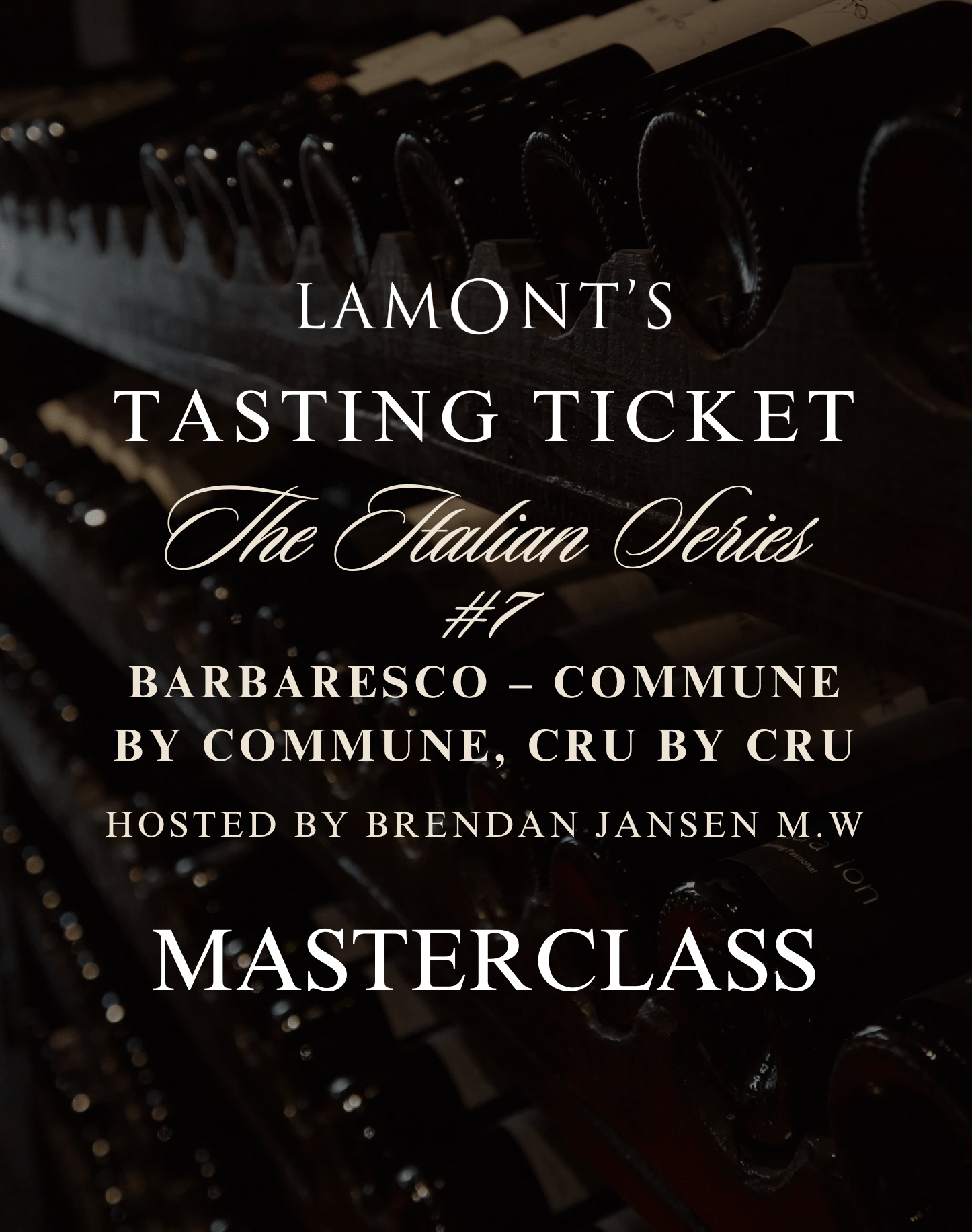 Italian Series 7: Barbaresco Masterclass