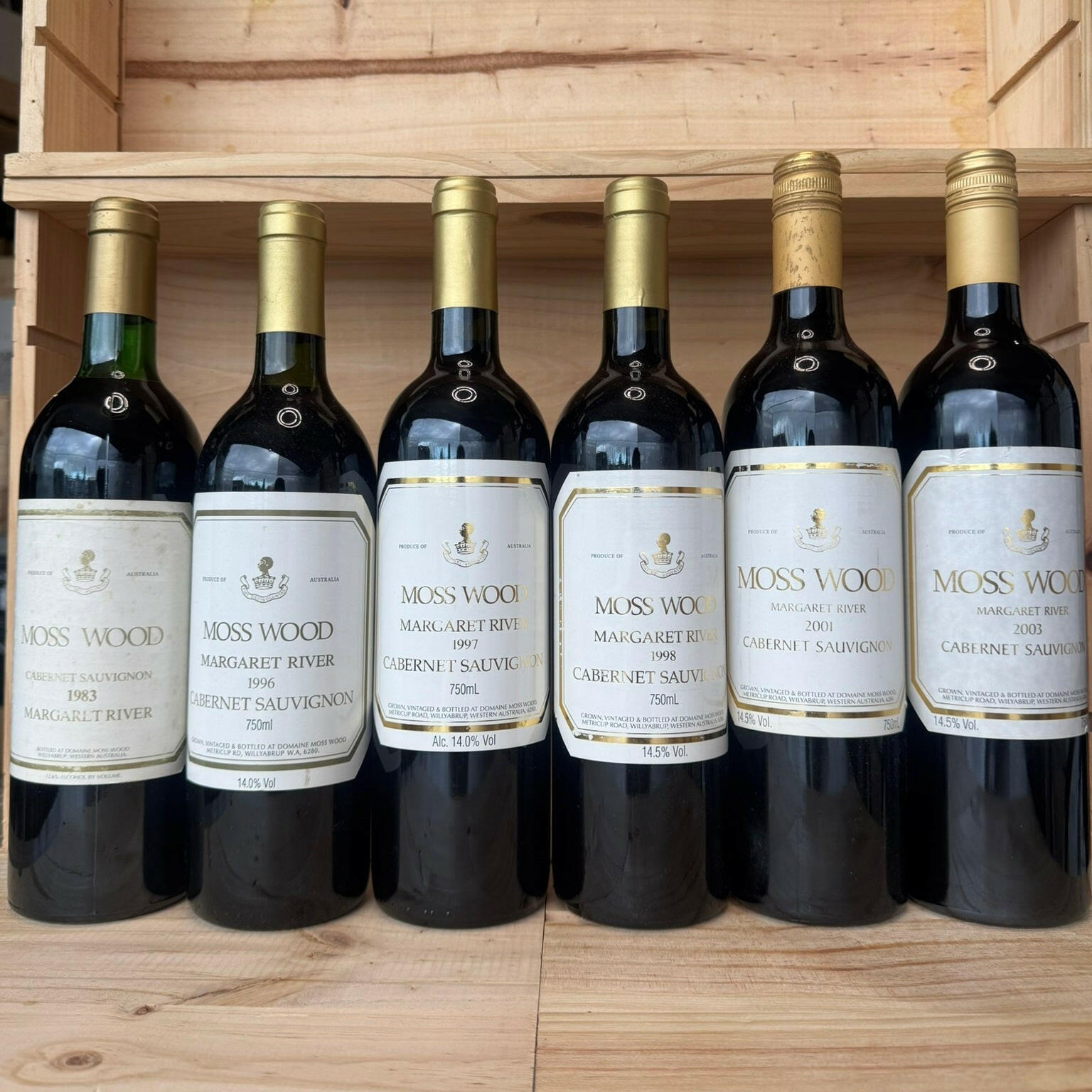 Moss Wood Cabernet Vintage Vertical - 1983 | 1996 | 1997 | 1998 | 2001 | 2003