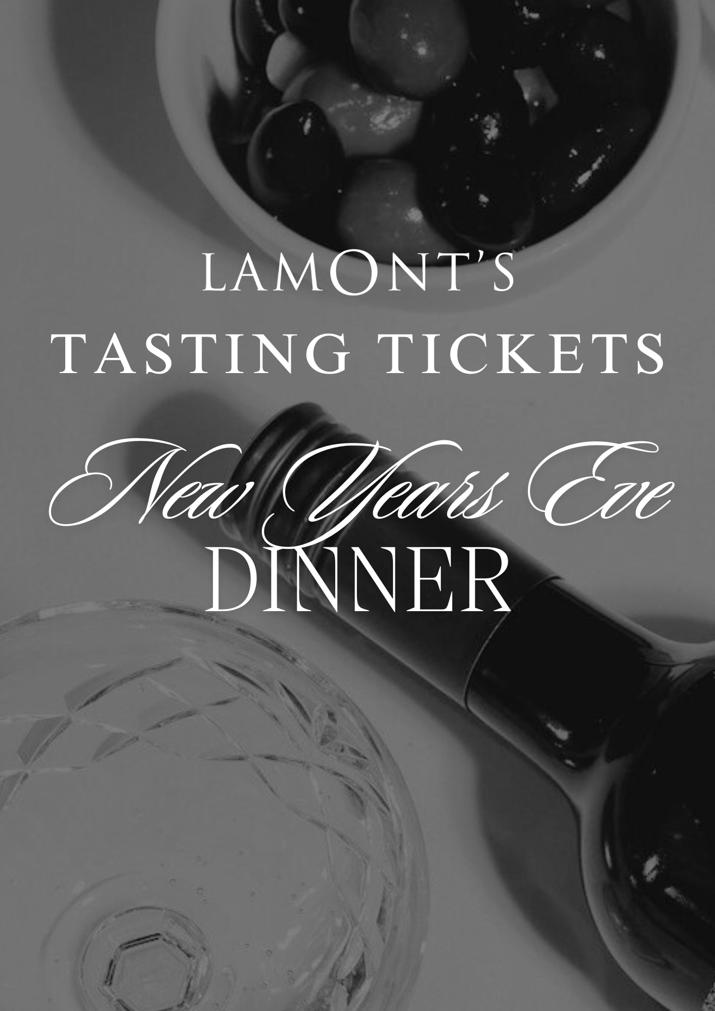 NEW YEARS EVE DINNER | 31 DEC