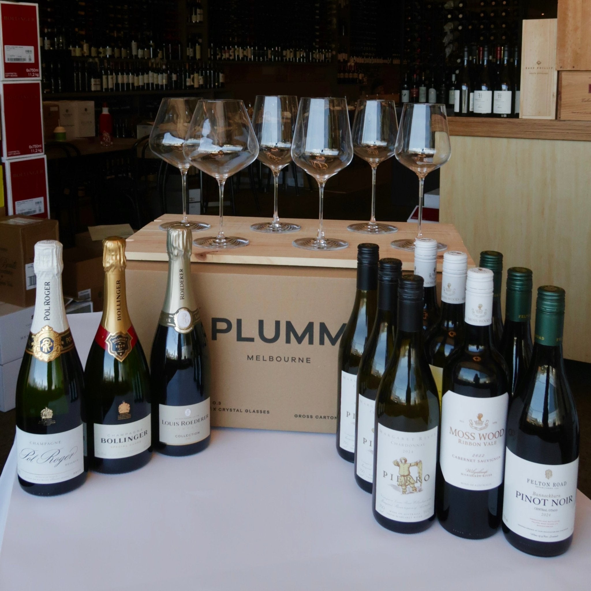 The Signature Dozen – Celebration Collection (with Plumm Glass Offer) – Margaret River, Central Otago, Champagne